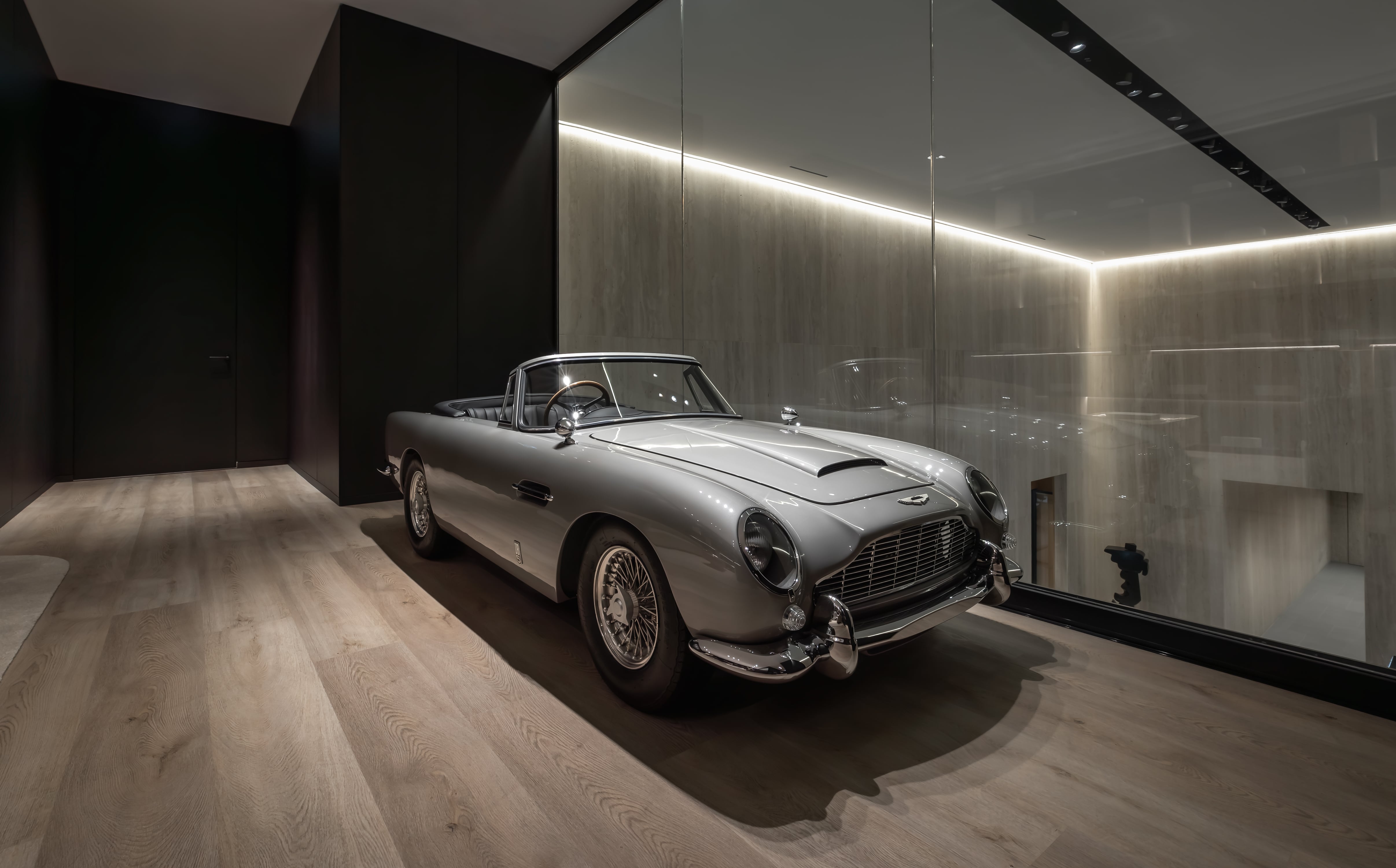 Aston Martin model in the First Avenue office